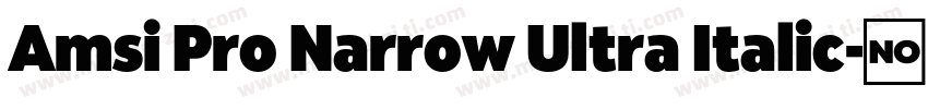 Amsi Pro Narrow Ultra Italic字体转换